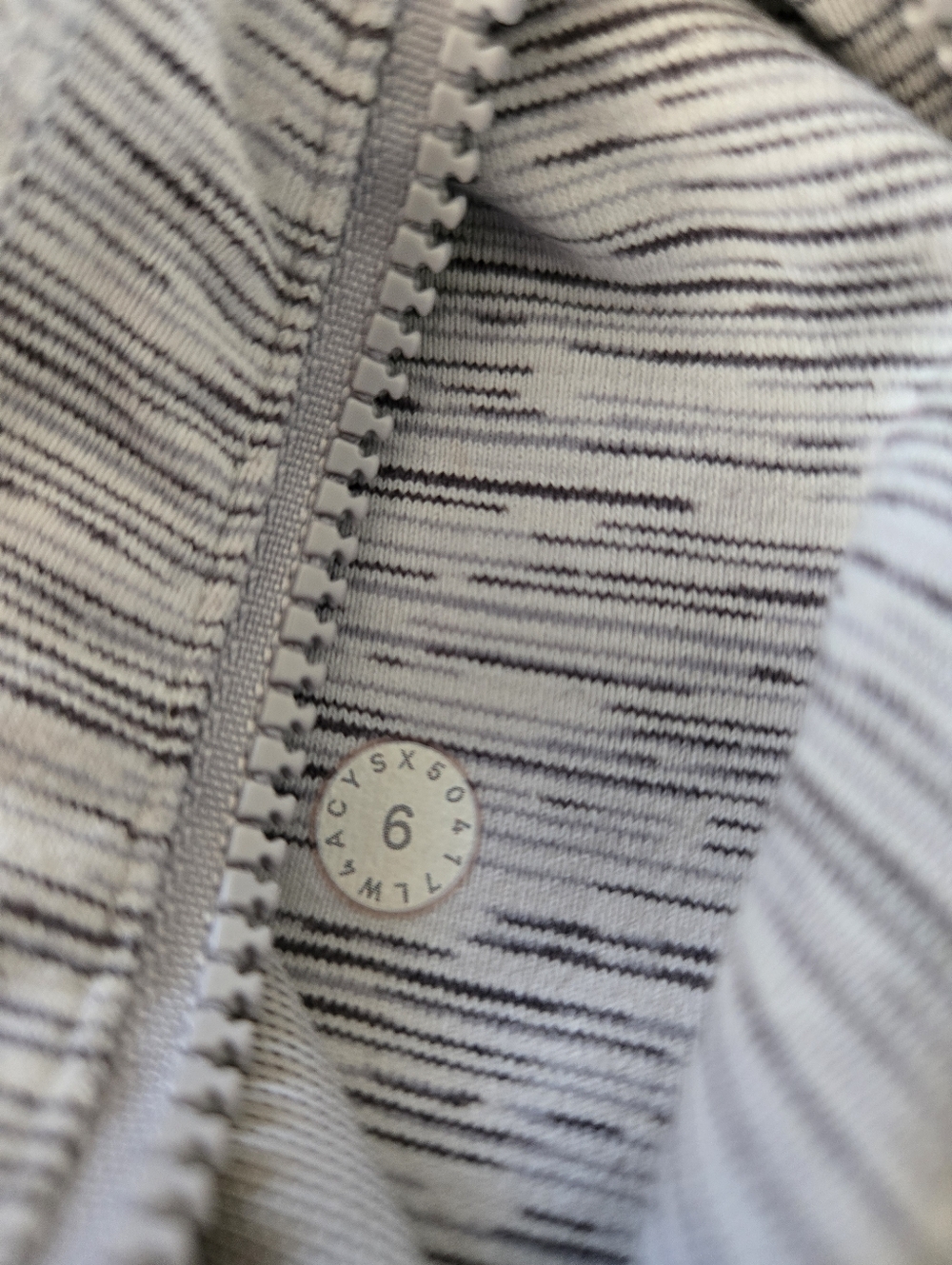 Lululemon Define Jacket Gray Space Dye Size 6 - Picture 5 of 6